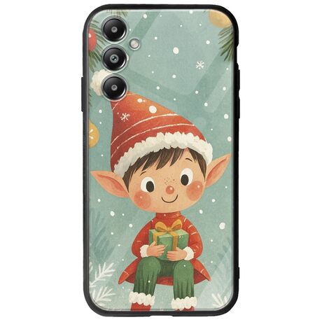 Smiling Elf Present Samsung Galaxy A16 4G / 5G Groove TPU (Tempered Glass και TPU)