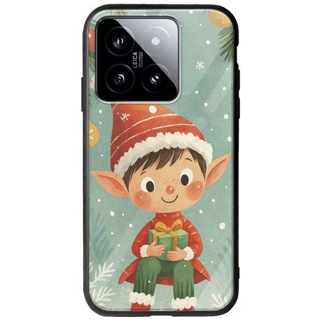 Smiling Elf Present Xiaomi 14T 5G Groove TPU (Tempered Glass και TPU)