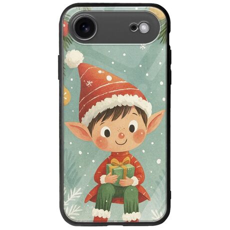 Smiling Elf Present iPhone Air Groove TPU (Tempered Glass και TPU)