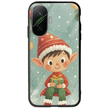 Smiling Elf Present Xiaomi Poco F7 5G Groove TPU (Tempered Glass και TPU)