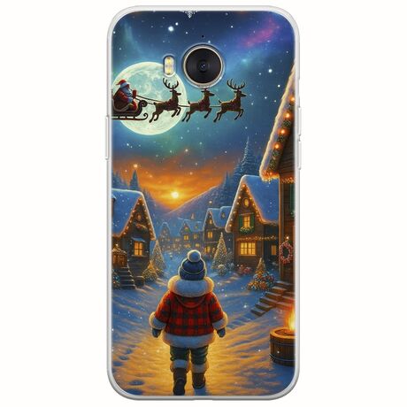 Santa Over The Village Huawei Y6 2017 Flexible TPU (Διάφανη Σιλικόνη)