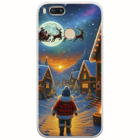 Santa Over The Village Xiaomi Mi A1 / Mi 5X Flexible TPU (Διάφανη Σιλικόνη)