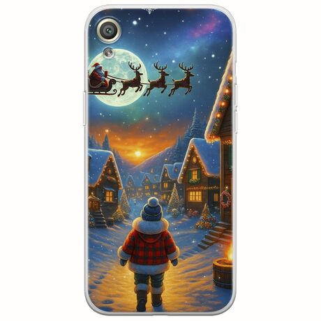 Santa Over The Village Sony Xperia XA Flexible TPU (Διάφανη Σιλικόνη)