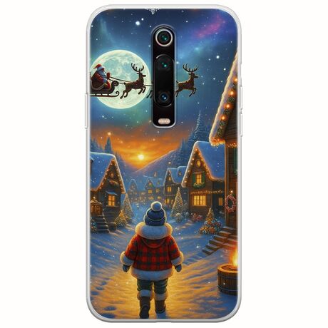 Santa Over The Village Xiaomi Mi 9T / Xiaomi Mi 9T Pro Flexible TPU (Διάφανη Σιλικόνη)