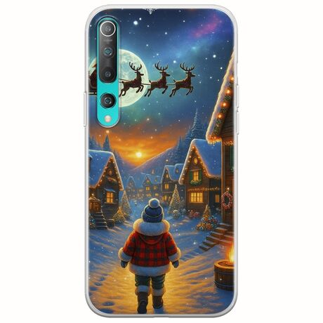 Santa Over The Village Xiaomi Mi Note 10 / Mi Note 10 Pro Flexible TPU (Διάφανη Σιλικόνη)