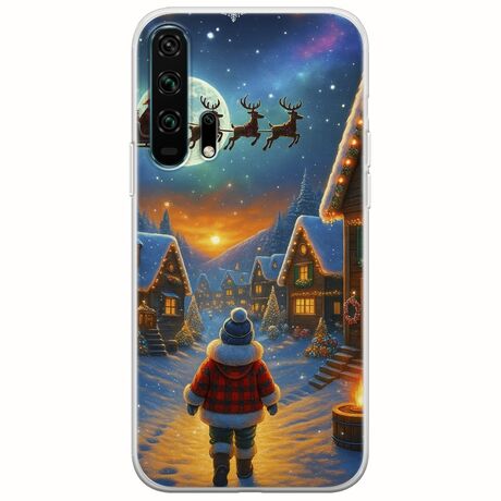 Santa Over The Village Huawei Honor 20 Pro Flexible TPU (Διάφανη Σιλικόνη)