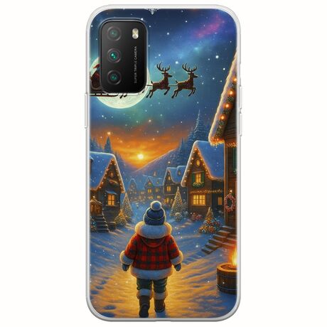 Santa Over The Village Xiaomi Poco M3 Flexible TPU (Διάφανη Σιλικόνη)
