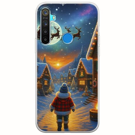 Santa Over The Village Realme 5/5i/5s Flexible TPU (Διάφανη Σιλικόνη)