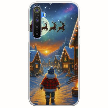 Santa Over The Village Realme 6 Flexible TPU (Διάφανη Σιλικόνη)