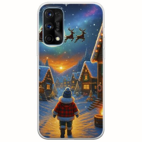 Santa Over The Village Realme 7 Pro Flexible TPU (Διάφανη Σιλικόνη)