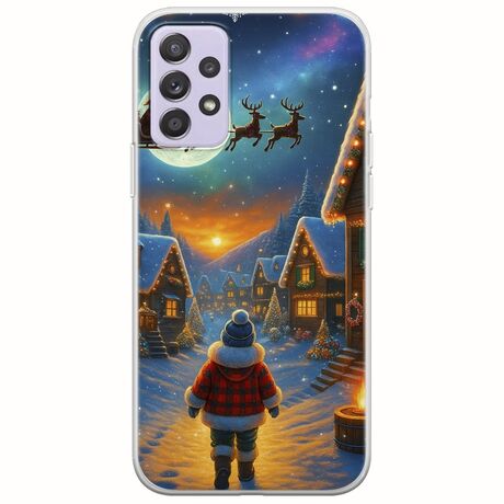 Santa Over The Village Samsung Galaxy A52 (4G/5G) A52s Flexible TPU (Διάφανη Σιλικόνη)