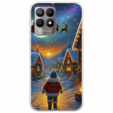 Santa Over The Village Realme 8i Flexible TPU (Διάφανη Σιλικόνη)