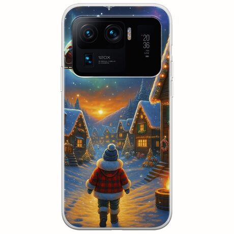 Santa Over The Village Xiaomi Mi 11 Ultra Flexible TPU (Διάφανη Σιλικόνη)