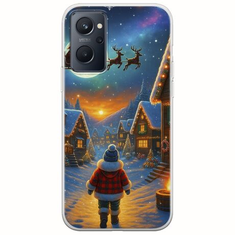 Santa Over The Village Realme 9i Flexible TPU (Διάφανη Σιλικόνη)