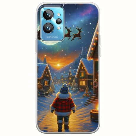 Santa Over The Village Realme GT2 Pro Flexible TPU (Διάφανη Σιλικόνη)