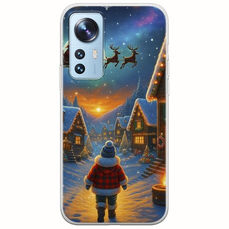 Santa Over The Village Xiaomi 12 / 12X Flexible TPU (Διάφανη Σιλικόνη)