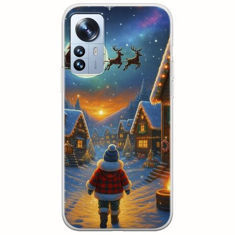 Santa Over The Village Xiaomi 12 Pro Flexible TPU (Διάφανη Σιλικόνη)