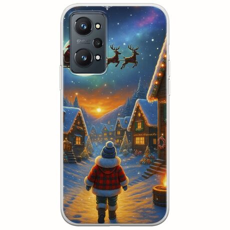 Santa Over The Village Realme GT Neo 2 5G Flexible TPU (Διάφανη Σιλικόνη)