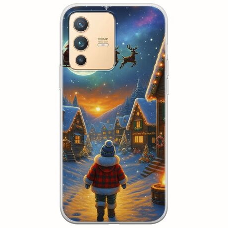 Santa Over The Village Vivo V23 5G Flexible TPU (Διάφανη Σιλικόνη)