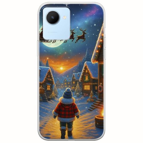 Santa Over The Village Realme C30 Flexible TPU (Διάφανη Σιλικόνη)