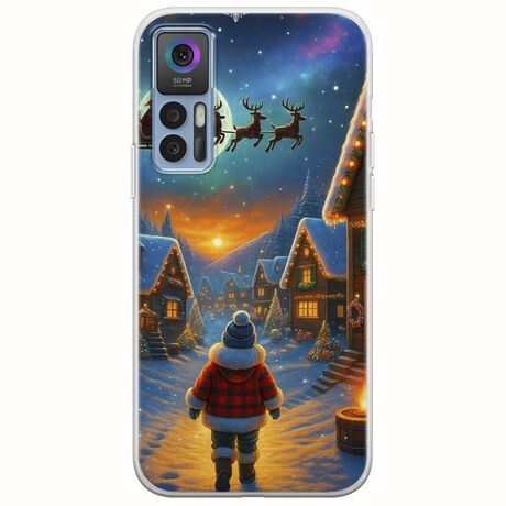 Santa Over The Village TCL 30 / 30 5G / 30+ Flexible TPU (Διάφανη Σιλικόνη)