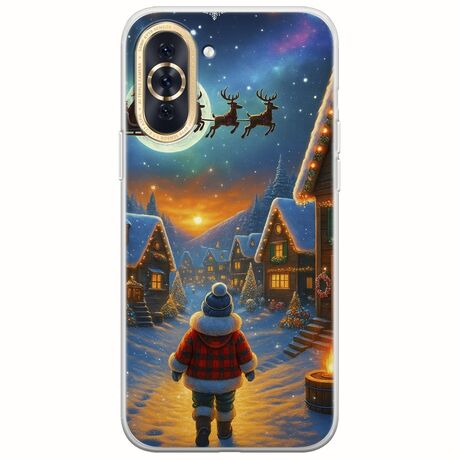 Santa Over The Village Huawei Nova 10 Flexible TPU (Διάφανη Σιλικόνη)