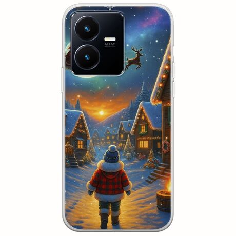 Santa Over The Village Vivo Y22s Flexible TPU (Διάφανη Σιλικόνη)