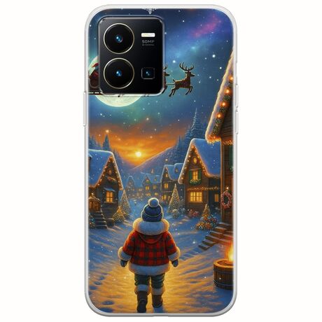 Santa Over The Village Vivo Y35 Flexible TPU (Διάφανη Σιλικόνη)