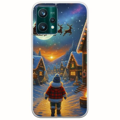 Santa Over The Village Realme 9 5G Flexible TPU (Διάφανη Σιλικόνη)