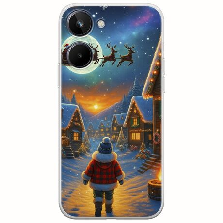 Santa Over The Village Realme 10 4G Flexible TPU (Διάφανη Σιλικόνη)