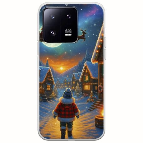 Santa Over The Village Xiaomi 13 Pro 5G Flexible TPU (Διάφανη Σιλικόνη)