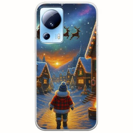 Santa Over The Village Xiaomi 13 Lite 5G Flexible TPU (Διάφανη Σιλικόνη)