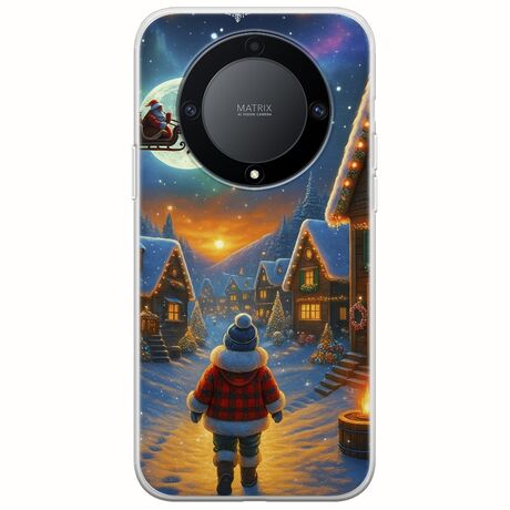 Santa Over The Village Honor Magic 5 Lite 5G Flexible TPU (Διάφανη Σιλικόνη)