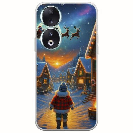 Santa Over The Village Honor 90 5G Flexible TPU (Διάφανη Σιλικόνη)