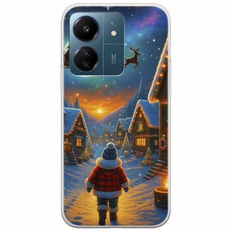 Santa Over The Village Xiaomi Poco C65 Flexible TPU (Διάφανη Σιλικόνη)