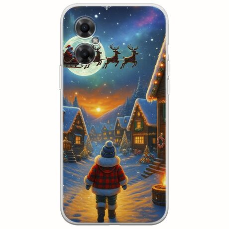 Santa Over The Village Xiaomi Poco M4 5G Flexible TPU (Διάφανη Σιλικόνη)