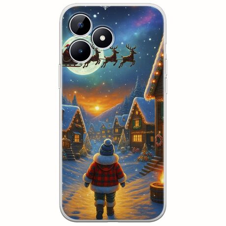 Santa Over The Village Realme Note 50 Flexible TPU (Διάφανη Σιλικόνη)