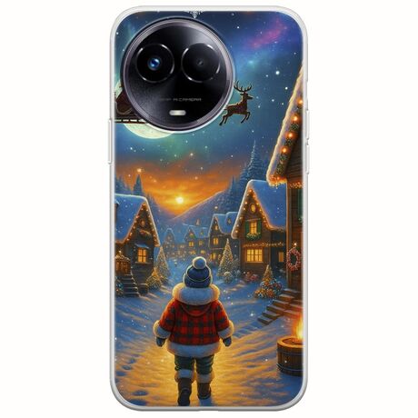 Santa Over The Village Realme 11 5G Flexible TPU (Διάφανη Σιλικόνη)