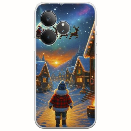 Santa Over The Village Realme GT 6T 5G Flexible TPU (Διάφανη Σιλικόνη)