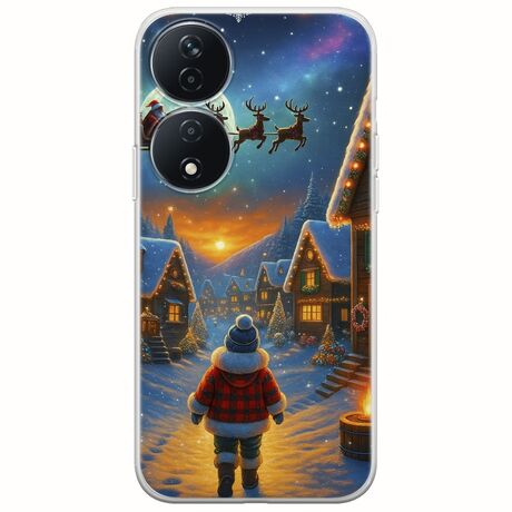 Santa Over The Village Honor 90 Smart 5G Flexible TPU (Διάφανη Σιλικόνη)