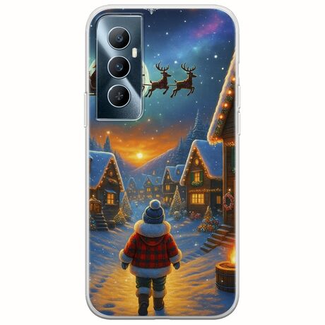 Santa Over The Village Realme C65 4G Flexible TPU (Διάφανη Σιλικόνη)