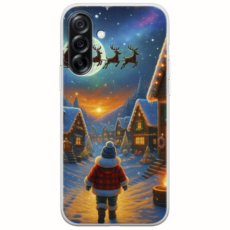 Santa Over The Village Samsung Galaxy A36 5G  Flexible TPU (Διάφανη Σιλικόνη)