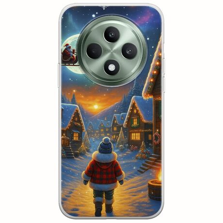 Santa Over The Village Oppo Reno 12 FS 5G  Flexible TPU (Διάφανη Σιλικόνη)