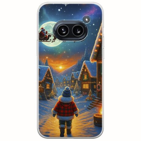 Santa Over The Village Nothing Phone (2a) 5G Flexible TPU (Διάφανη Σιλικόνη)
