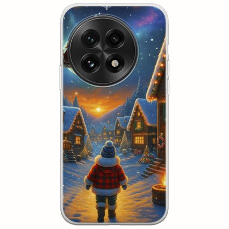 Santa Over The Village OnePlus 13 5G Flexible TPU (Διάφανη Σιλικόνη)