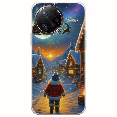 Santa Over The Village Xiaomi Poco F7 Ultra 5G Flexible TPU (Διάφανη Σιλικόνη)