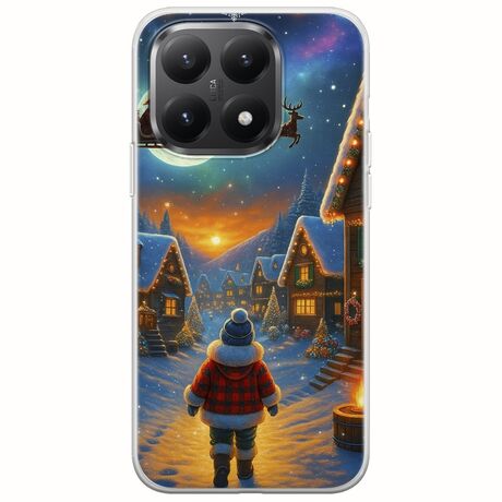 Santa Over The Village Xiaomi 15T 5G Flexible TPU (Διάφανη Σιλικόνη)