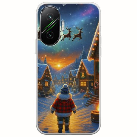 Santa Over The Village Xiaomi Poco F7 5G Flexible TPU (Διάφανη Σιλικόνη)