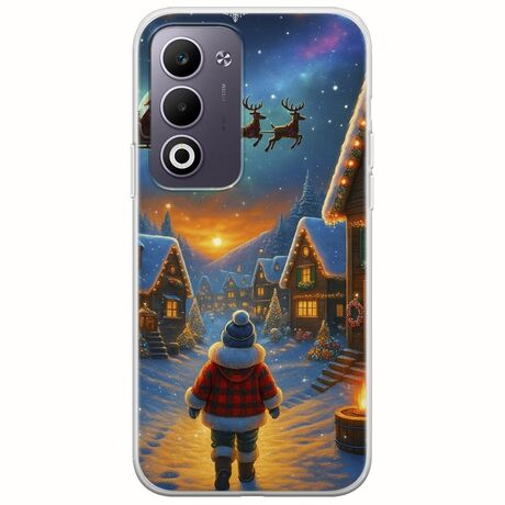 Santa Over The Village Oppo A5 4G/5G Flexible TPU (Διάφανη Σιλικόνη)