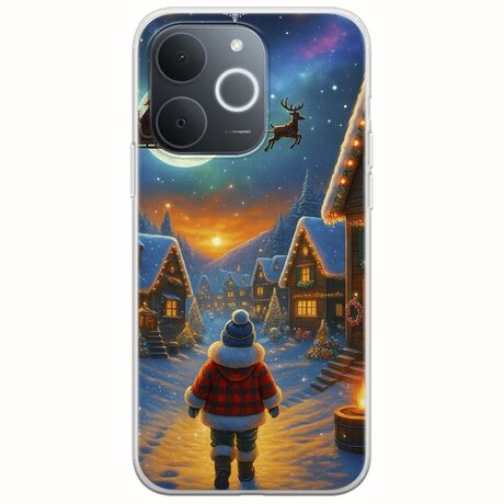 Santa Over The Village Realme Note 70T Flexible TPU (Διάφανη Σιλικόνη)